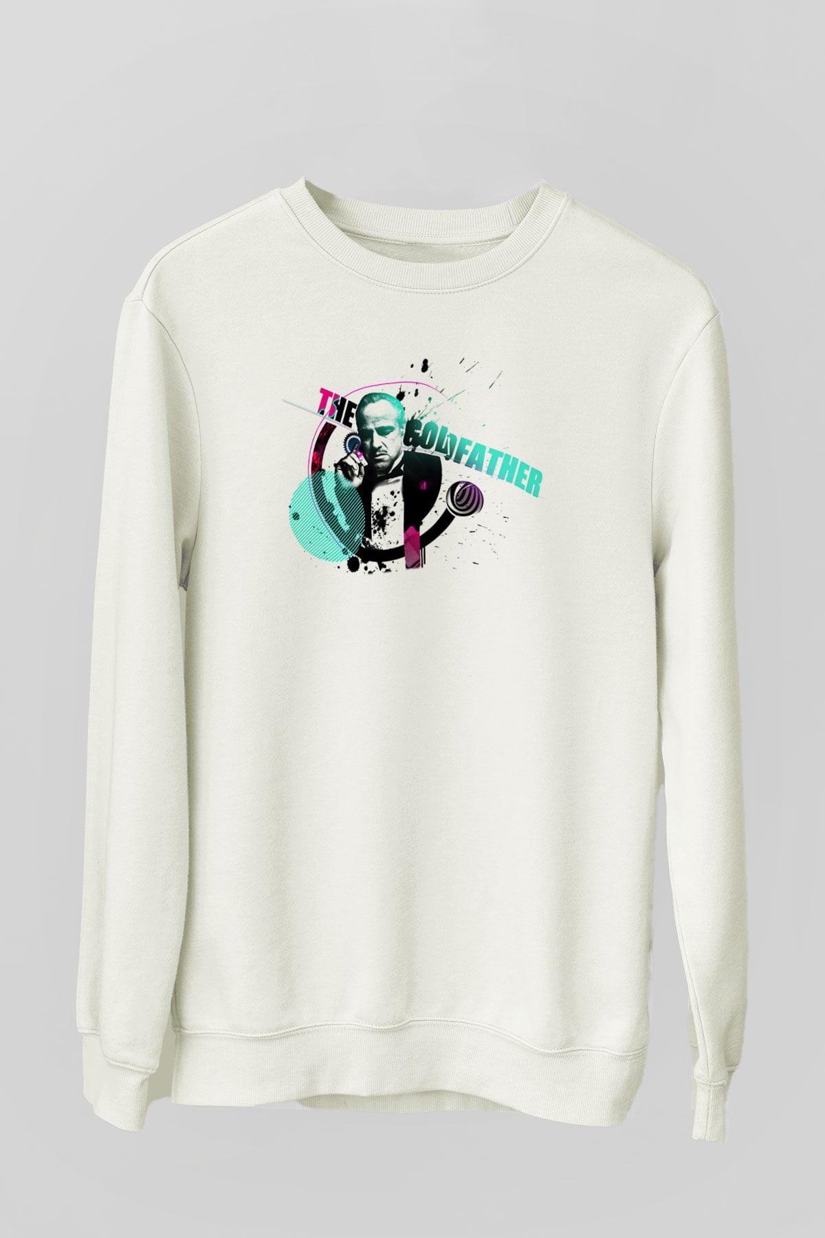 Godfather Beyaz Unisex Sweatshirt