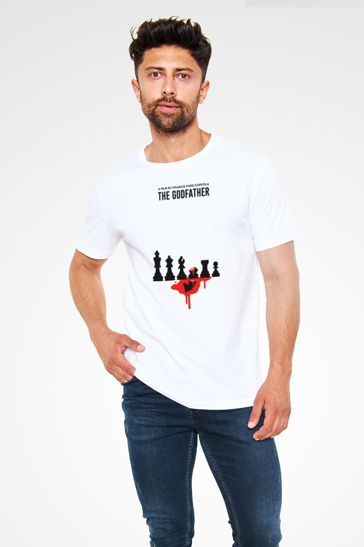 Godfather Beyaz Unisex Tişört T-Shirt