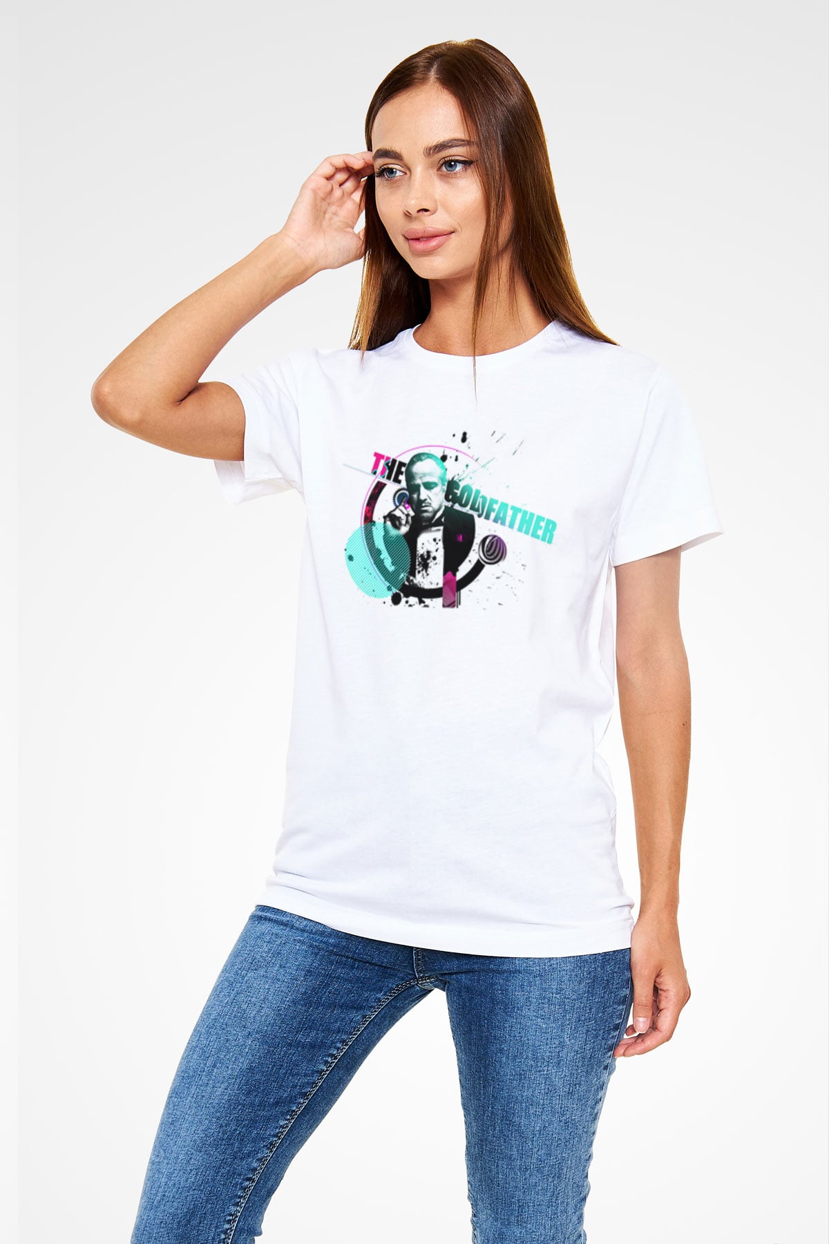 Godfather Beyaz Unisex Tişört T-Shirt