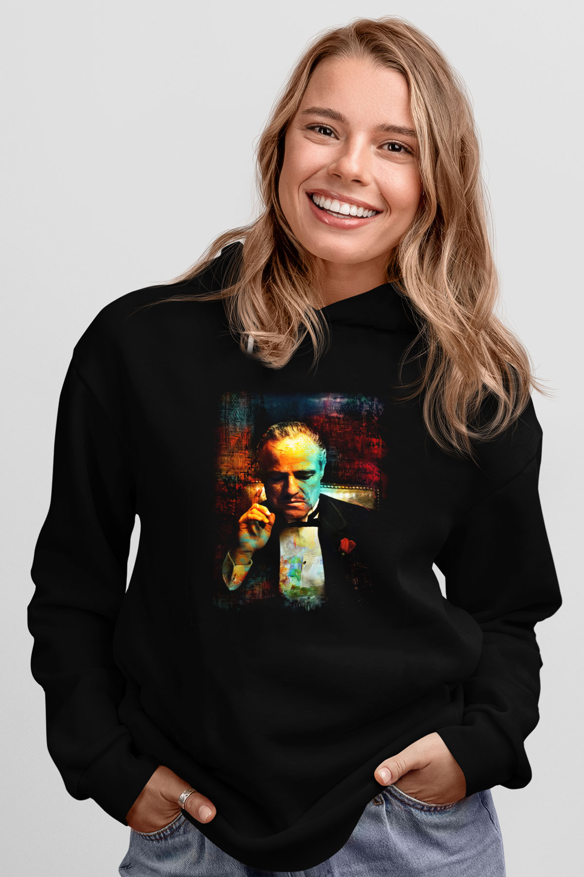 Godfather Siyah Unisex Hoodie