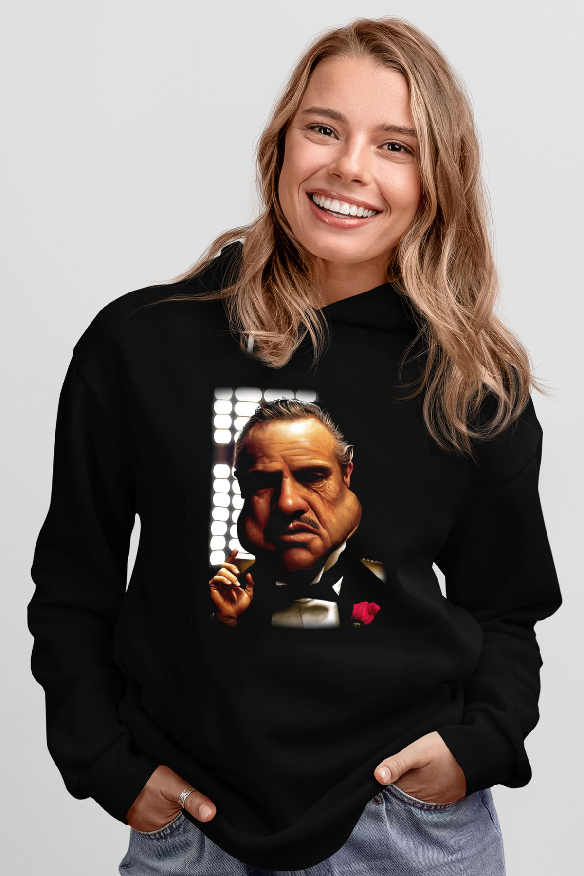 Godfather Siyah Unisex Hoodie