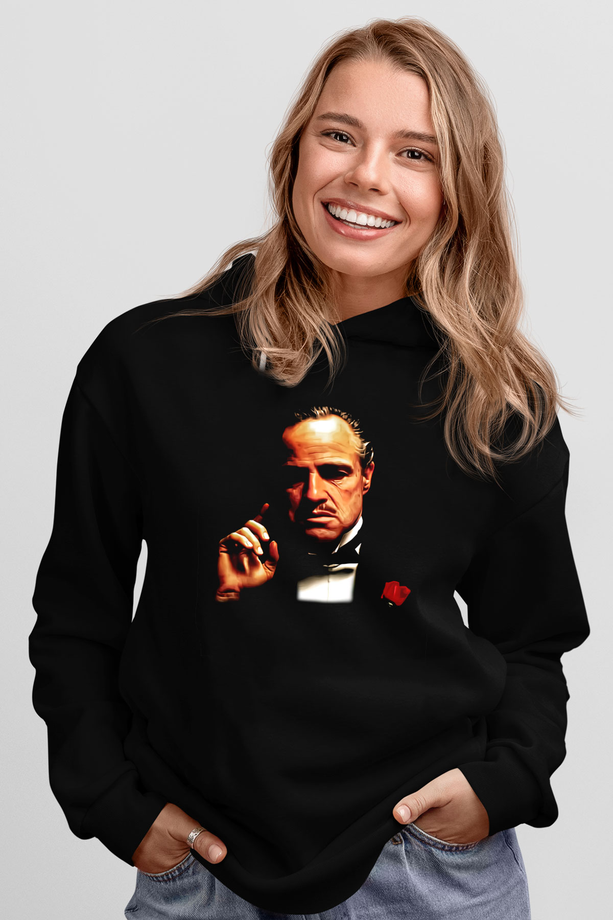 Godfather Siyah Unisex Hoodie
