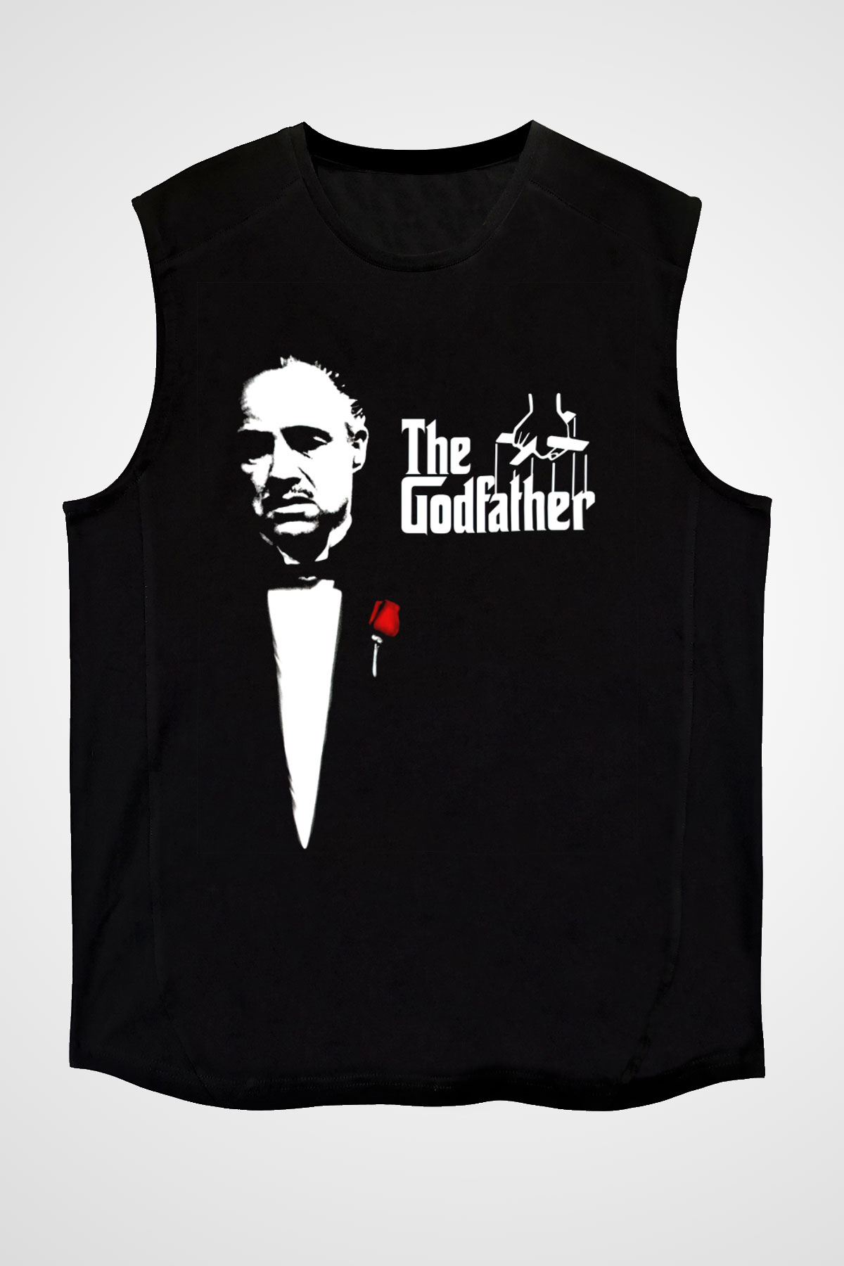 Godfather Siyah Unisex Kolsuz Tişört