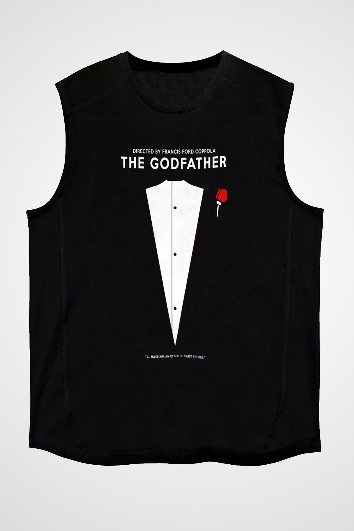 Godfather Siyah Unisex Kolsuz Tişört