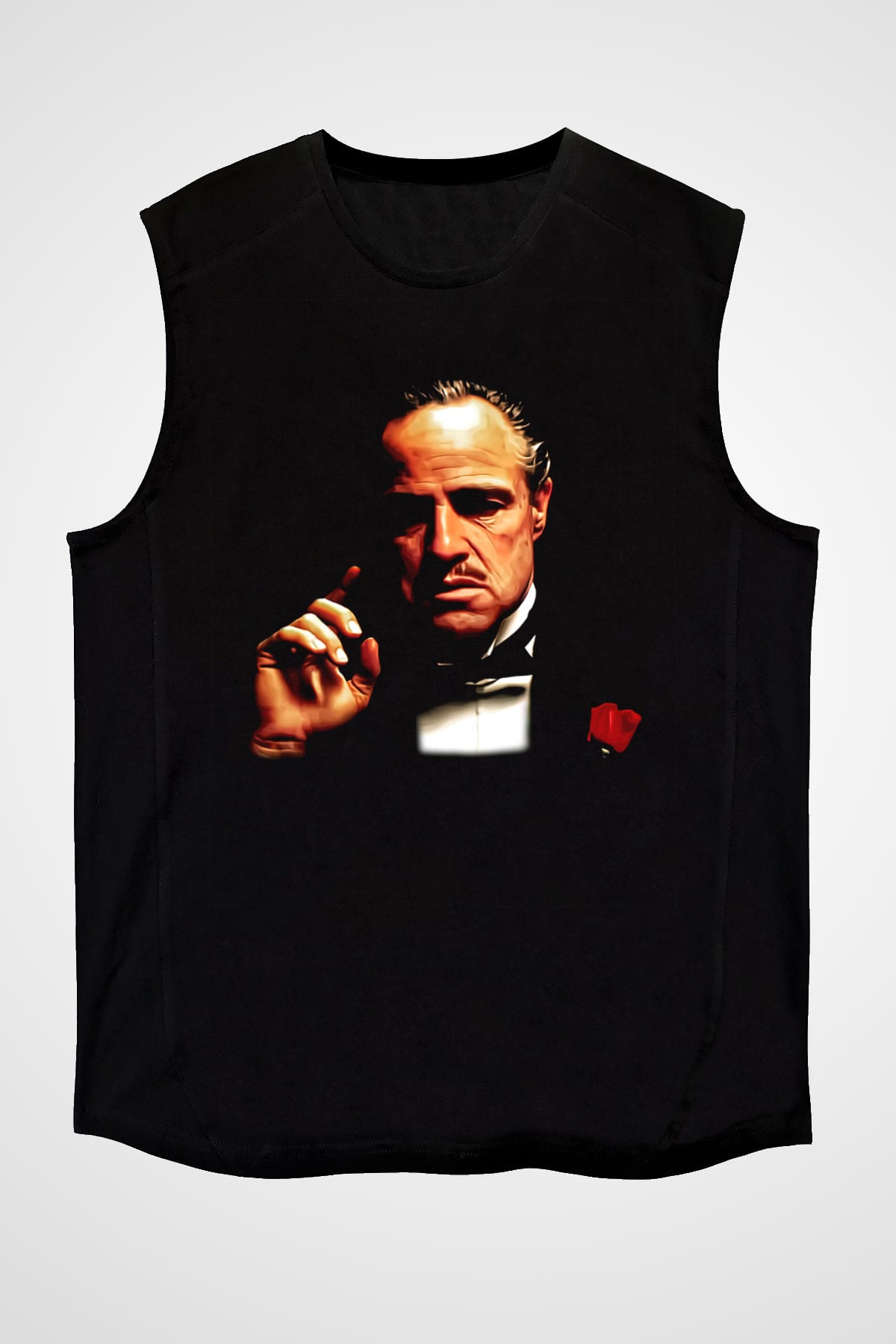 Godfather Siyah Unisex Kolsuz Tişört
