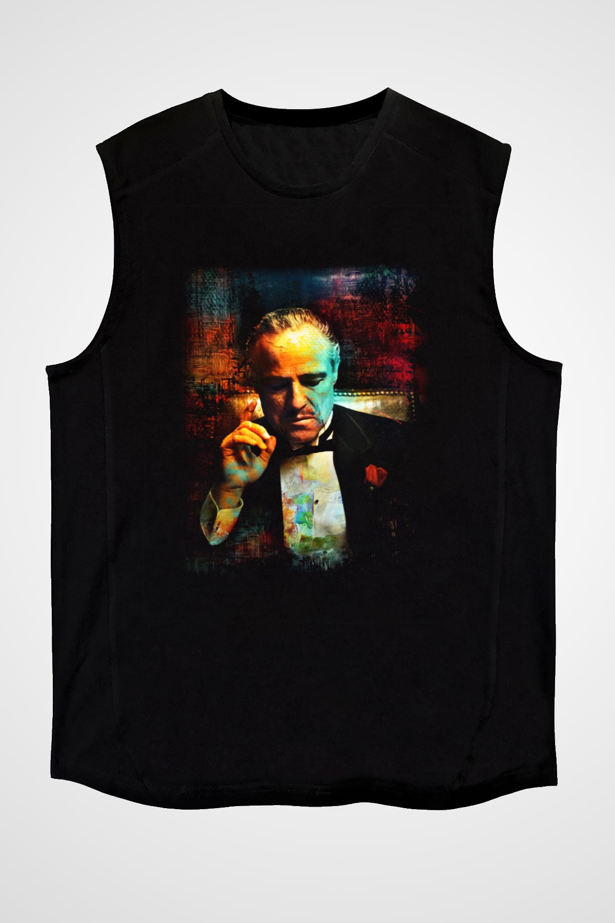 Godfather Siyah Unisex Kolsuz Tişört