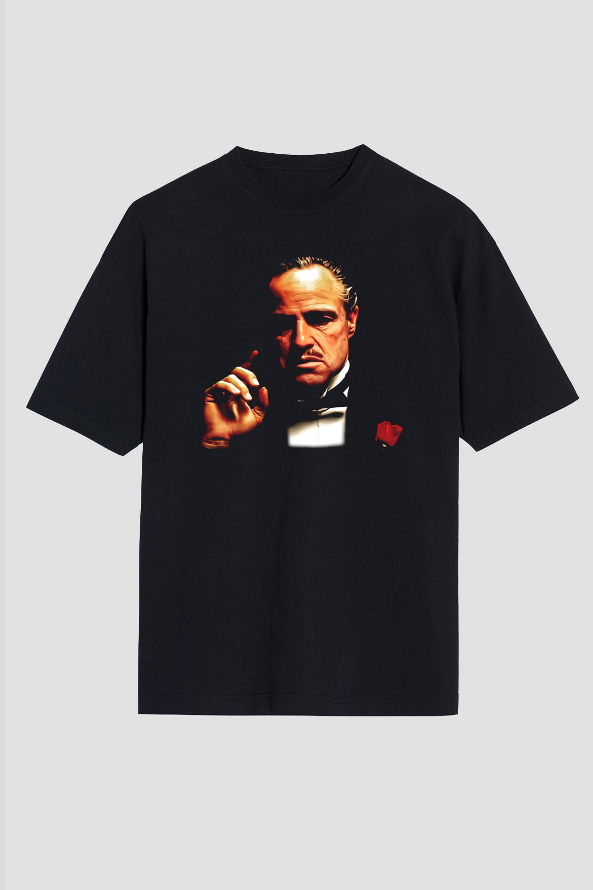 Godfather Siyah Unisex Oversize Tişört T-Shirt
