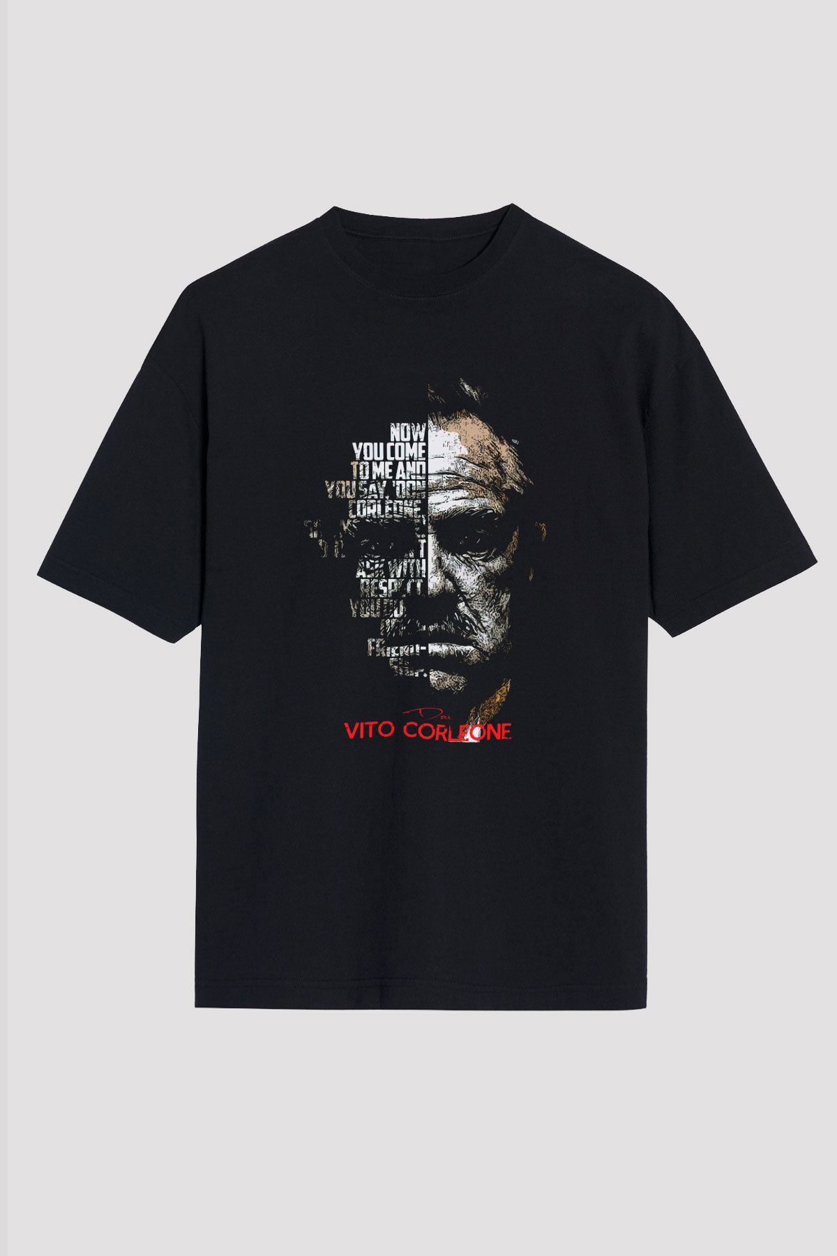 Godfather Siyah Oversize Tişört Oversize T-shirt