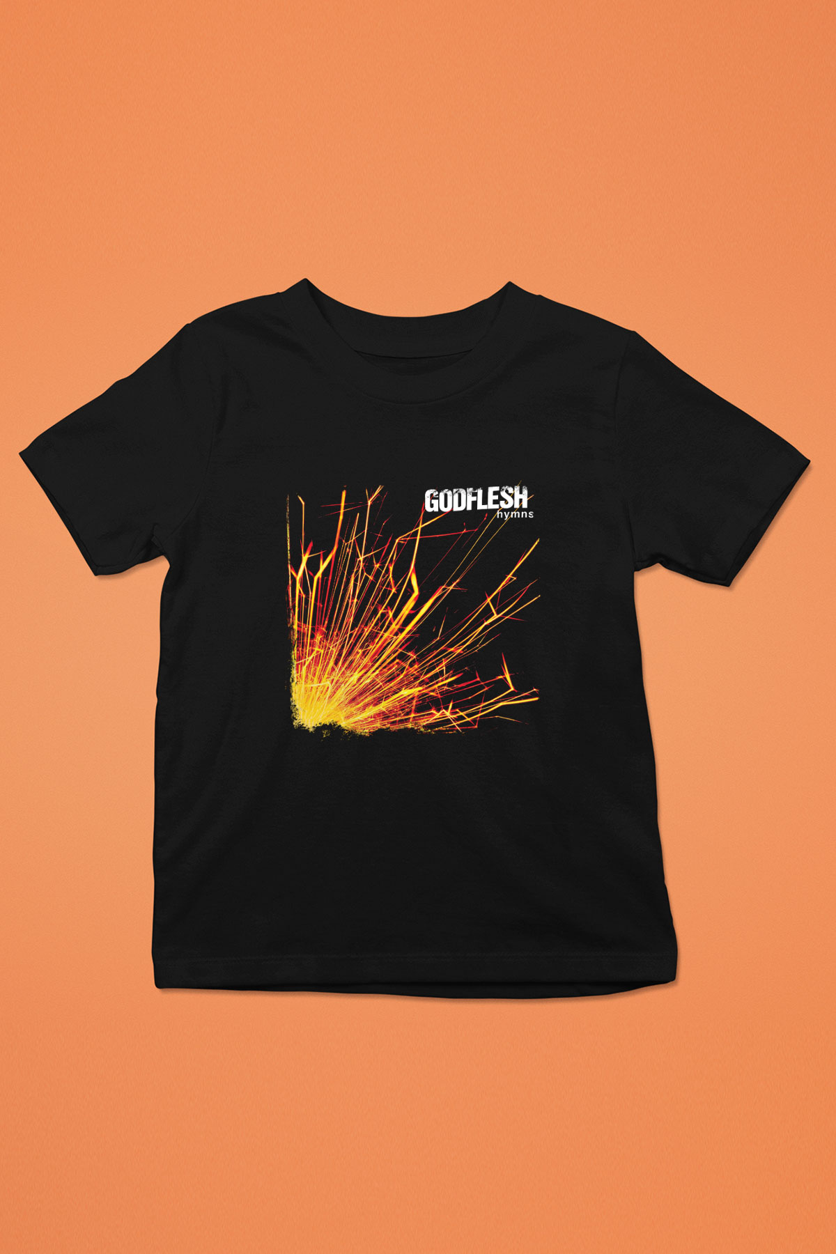 Godflesh Baskılı Unisex Siyah Çocuk Tişört