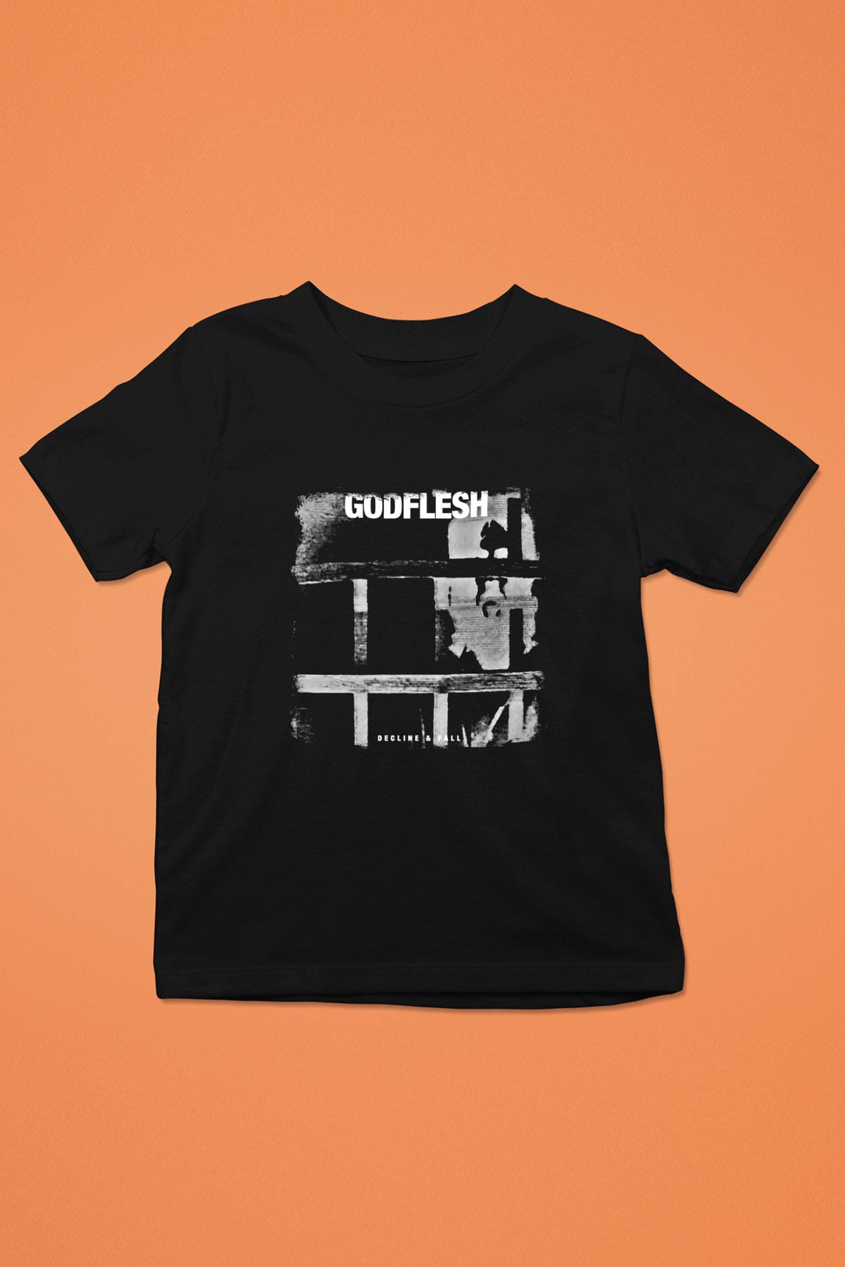 Godflesh Baskılı Unisex Siyah Çocuk Tişört
