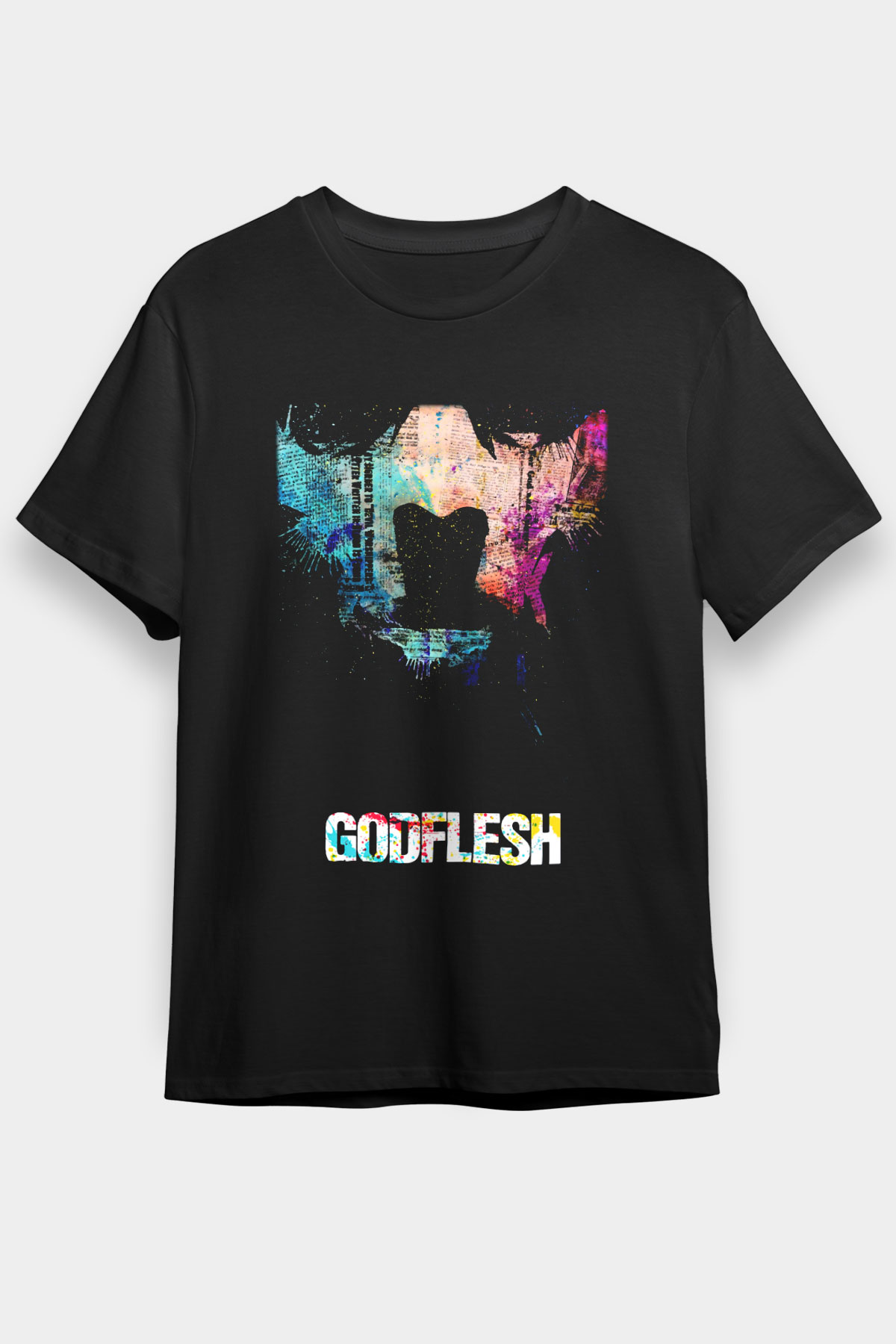 Godflesh Siyah Unisex Tişört T-Shirt - TişörtFabrikası