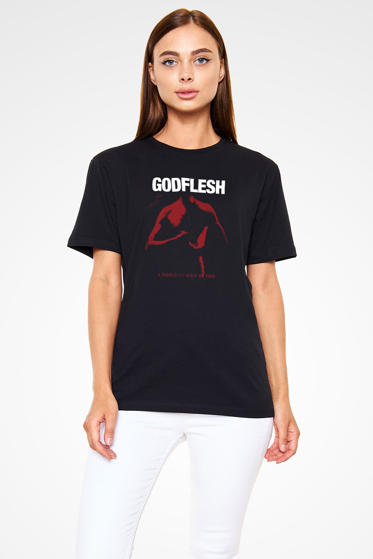 Godflesh Siyah Unisex Tişört T-Shirt - TişörtFabrikası