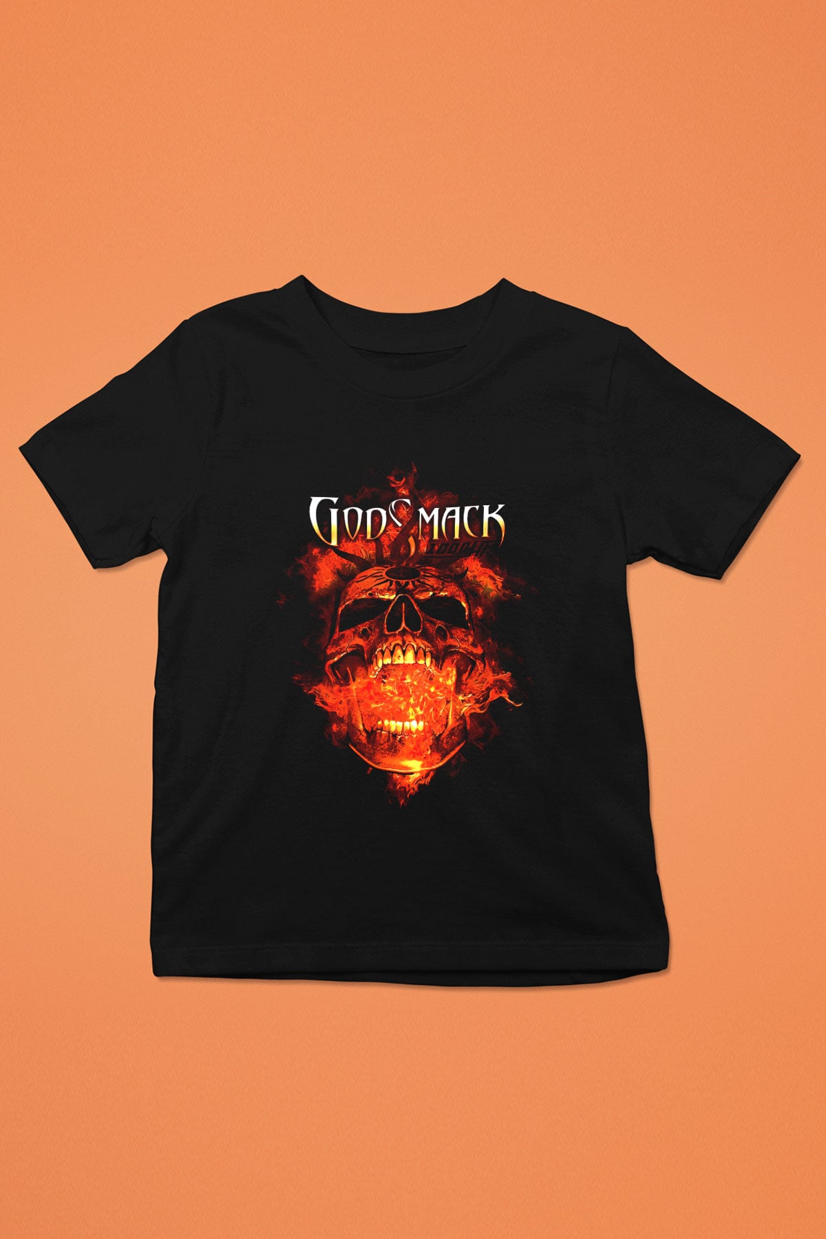 Godsmack Baskılı Siyah Unisex Çocuk Tişört