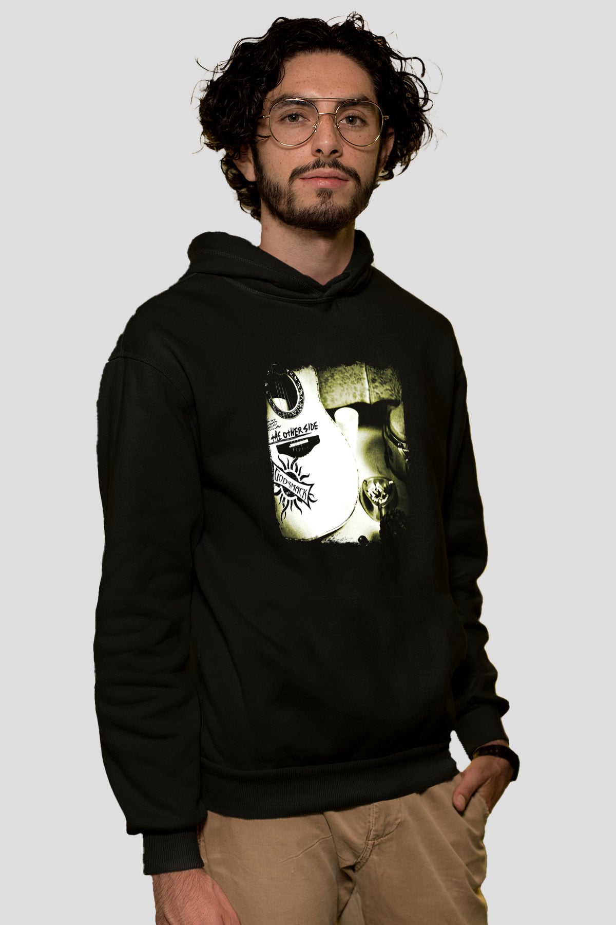 Godsmack Baskılı Unisex Siyah Hoodie