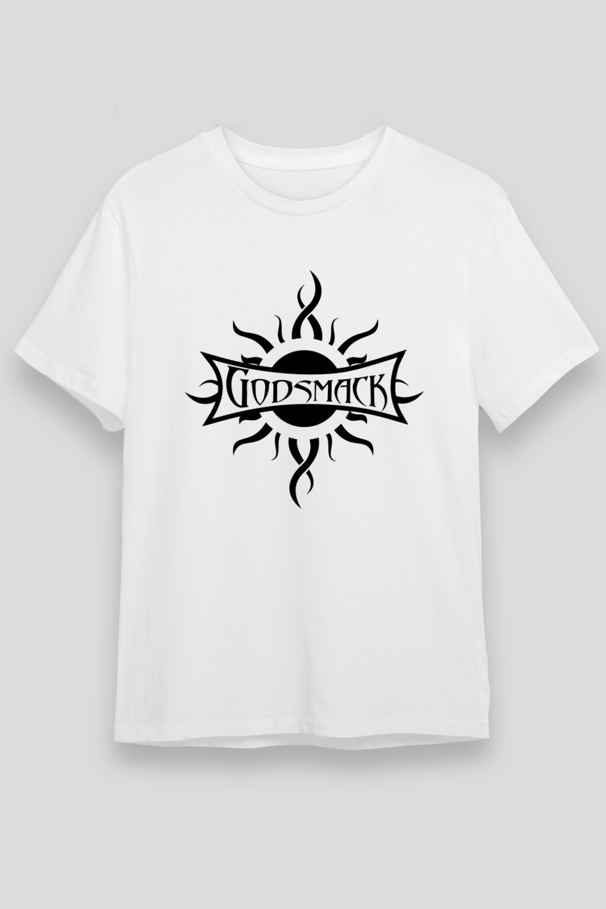 Godsmack Beyaz Unisex Tişört T-Shirt - TişörtFabrikası