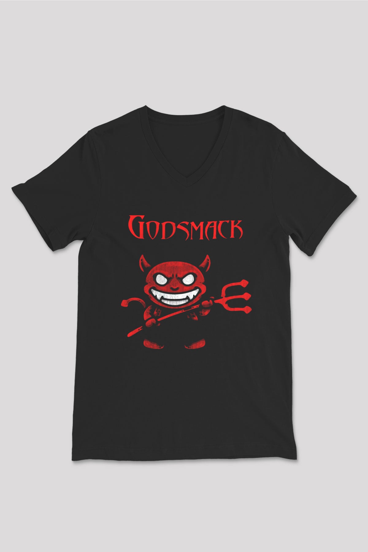 Godsmack Siyah Unisex V Yaka Tişört