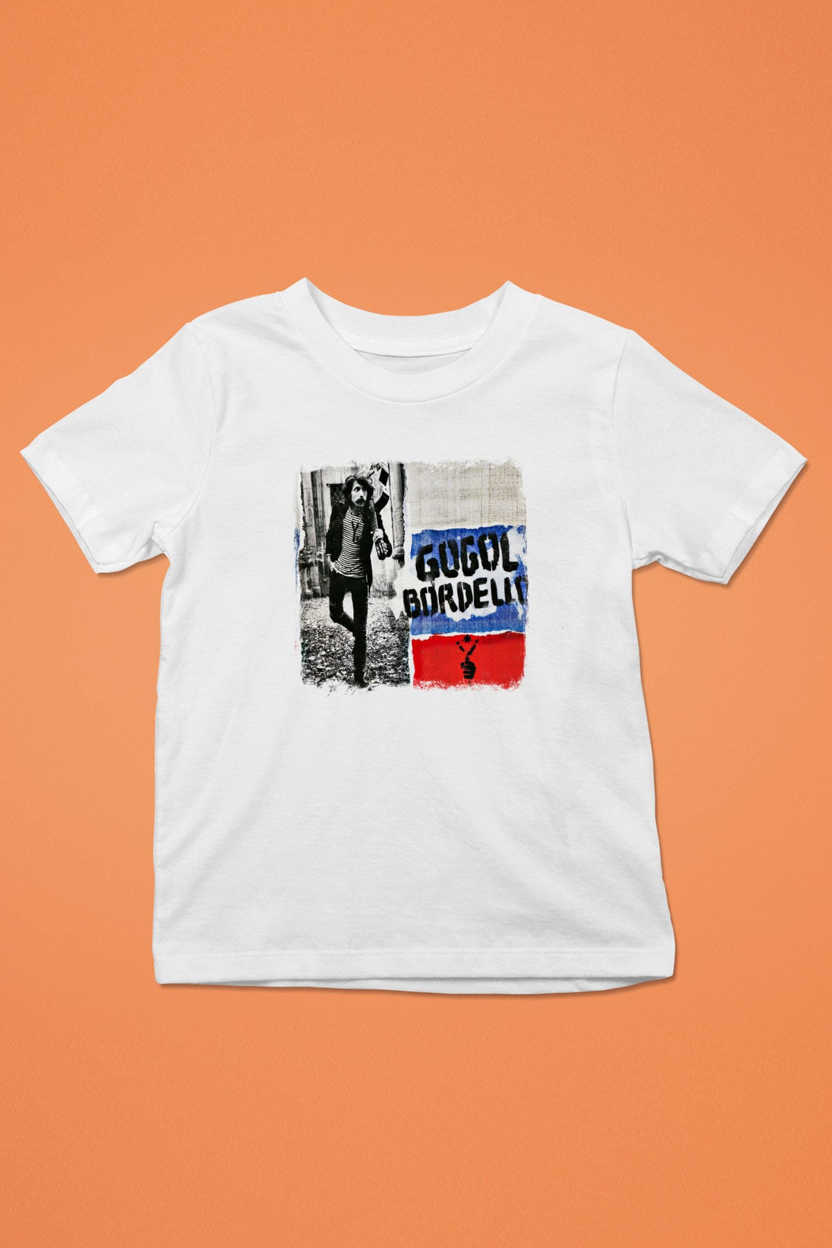Gogol Bordello Baskılı Unisex Beyaz Çocuk Tişört