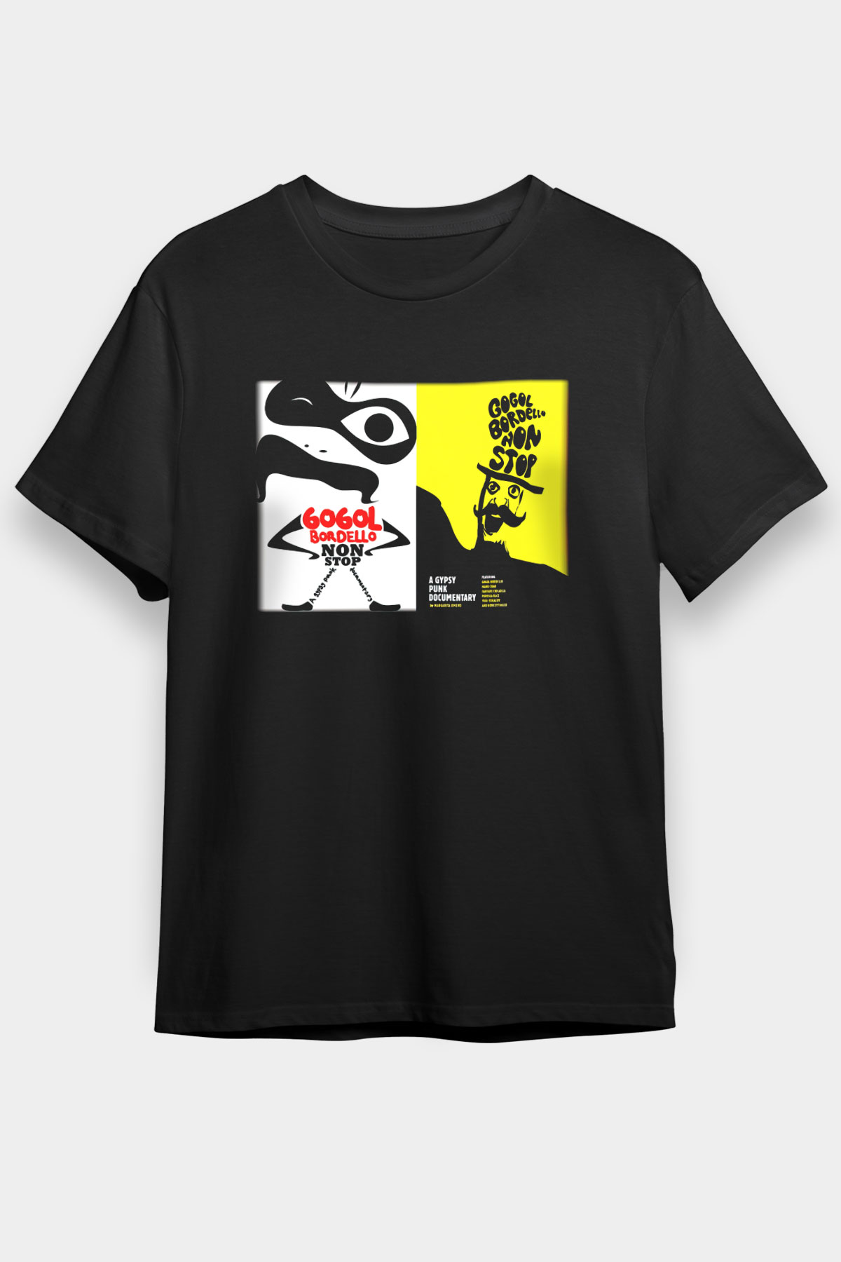 Gogol Bordello Siyah Unisex Tişört T-Shirt - TişörtFabrikası