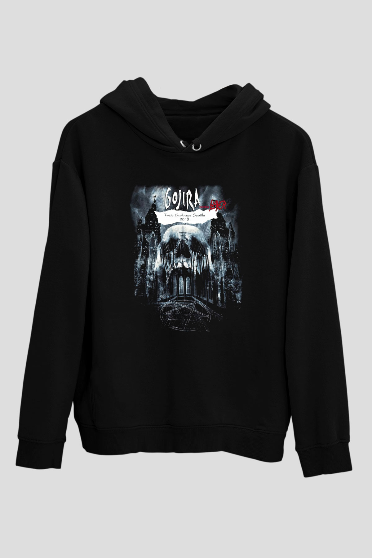 Gojira Siyah Unisex Hoodie