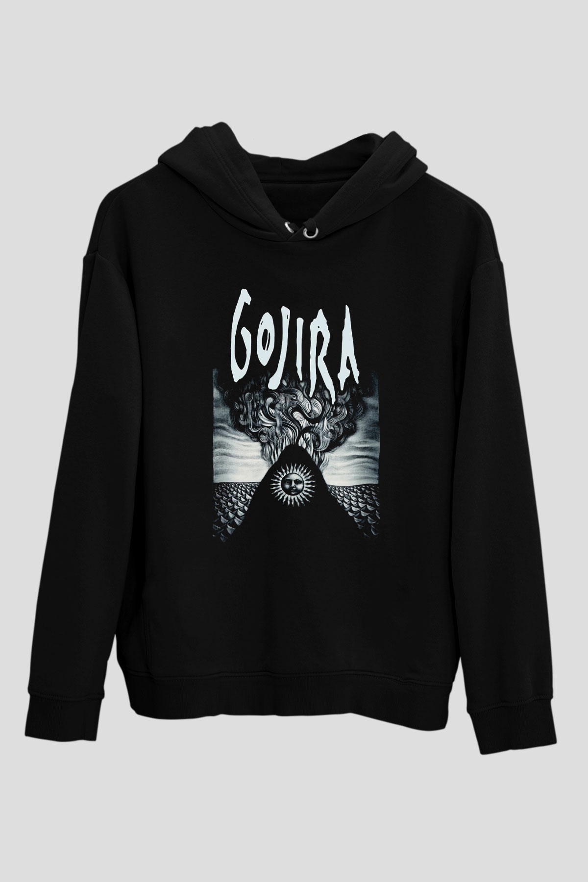 Gojira Siyah Unisex Hoodie
