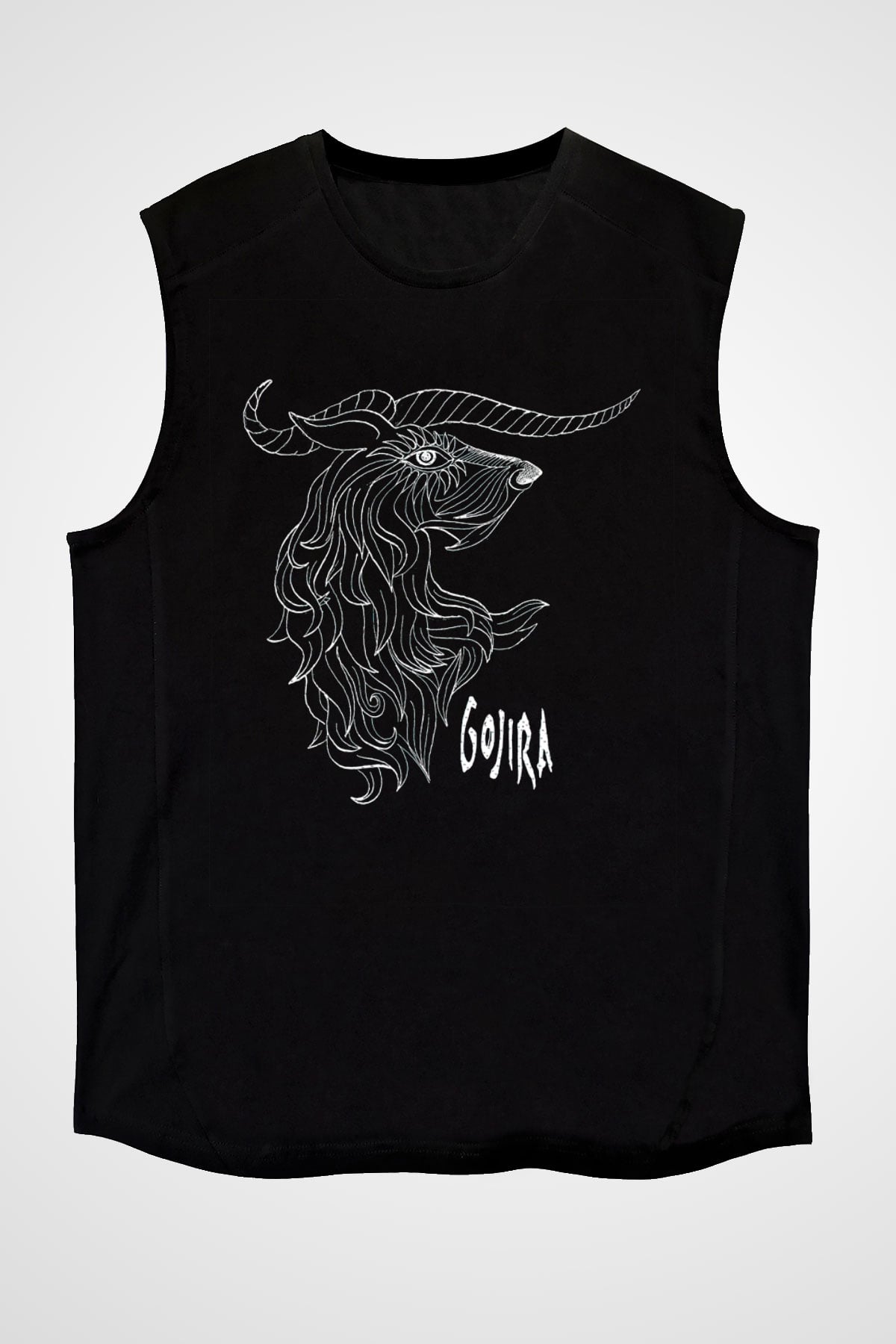 Gojira Siyah Unisex Kolsuz Tişört