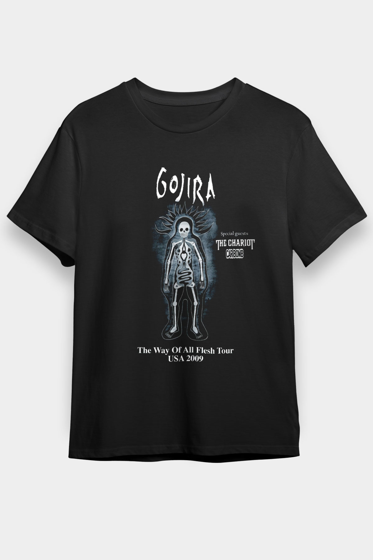 Gojira Siyah Unisex Tişört T-Shirt - TişörtFabrikası