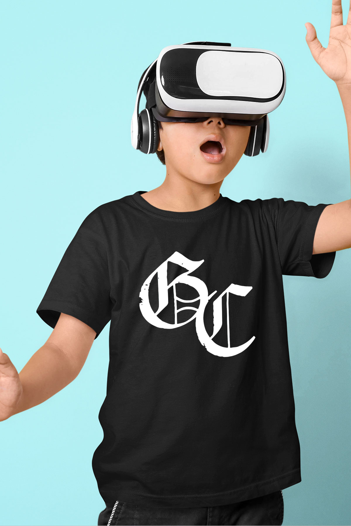 Good Charlotte Baskılı Siyah Unisex Çocuk Tişört