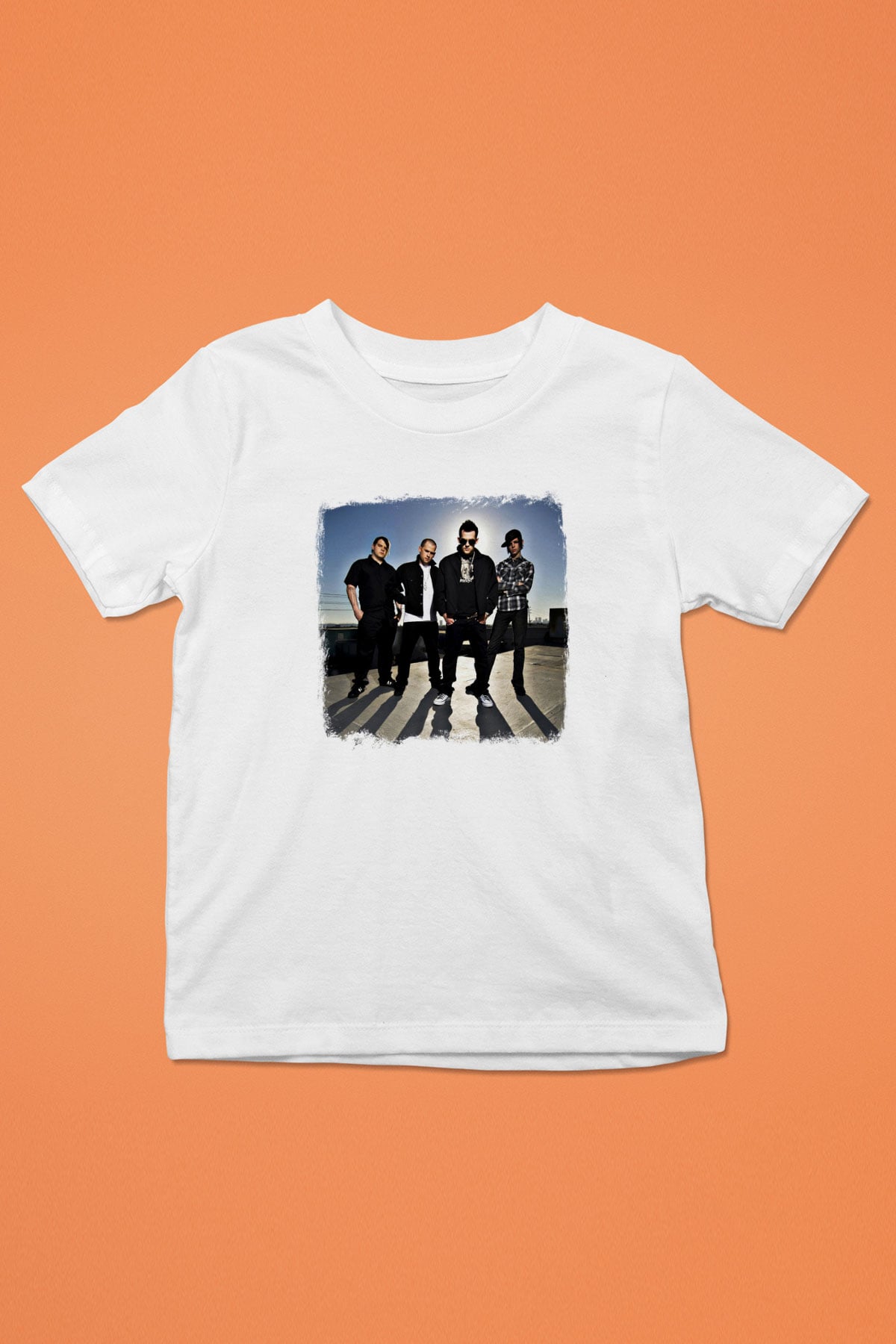Good Charlotte Baskılı Unisex Beyaz Çocuk Tişört