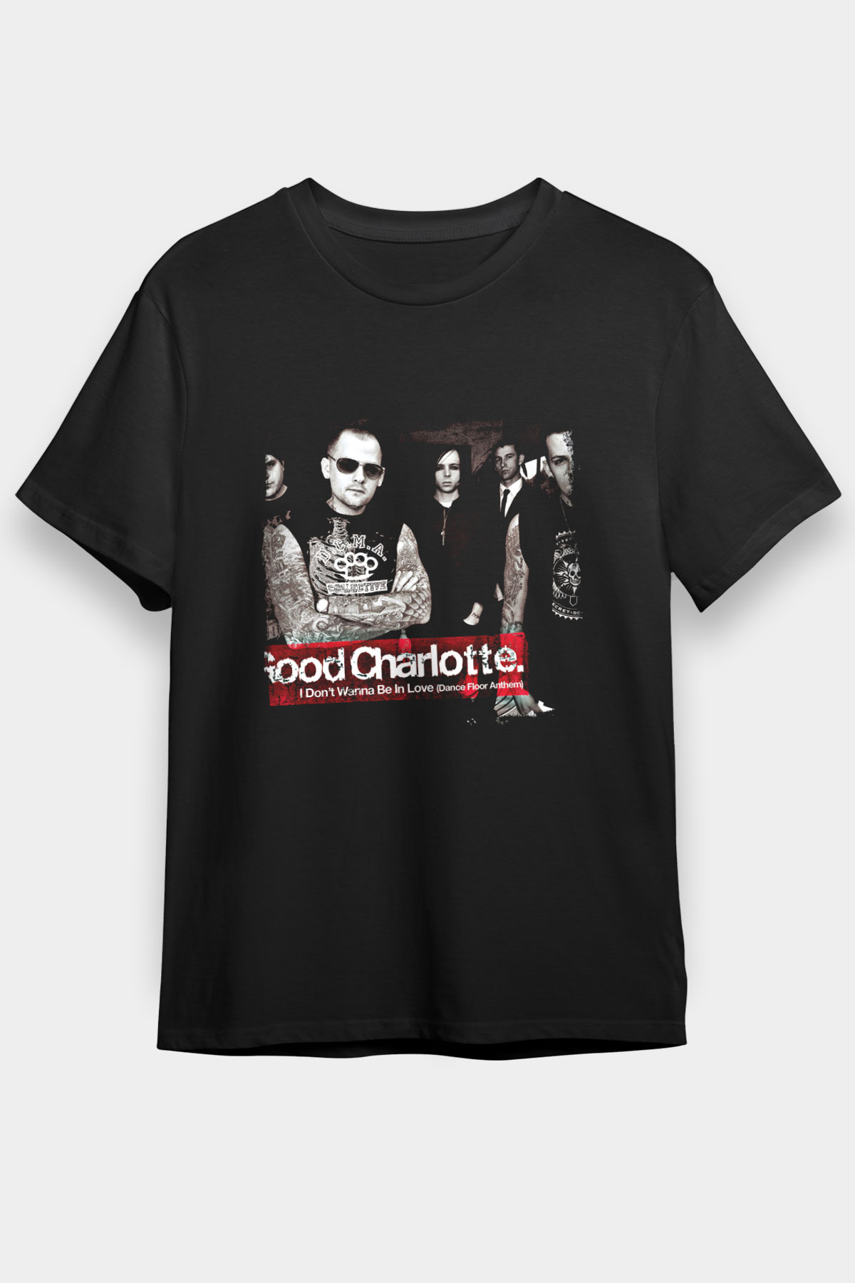 Good Charlotte Baskılı Unisex Siyah Tişört