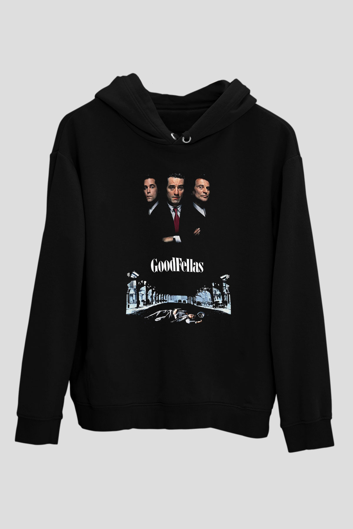 Goodfellas Baskılı Unisex Siyah Hoodie