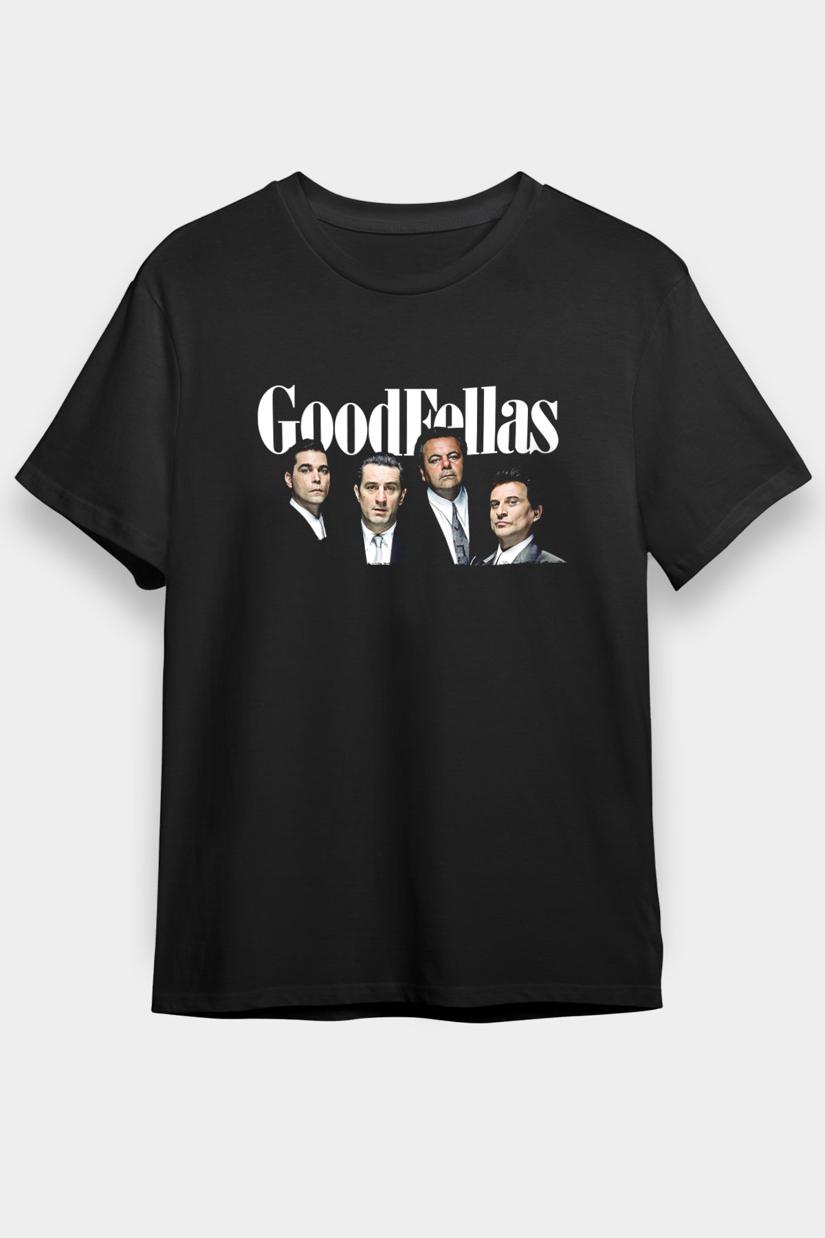 Goodfellas Baskılı Unisex Siyah Tişört - Tshirt
