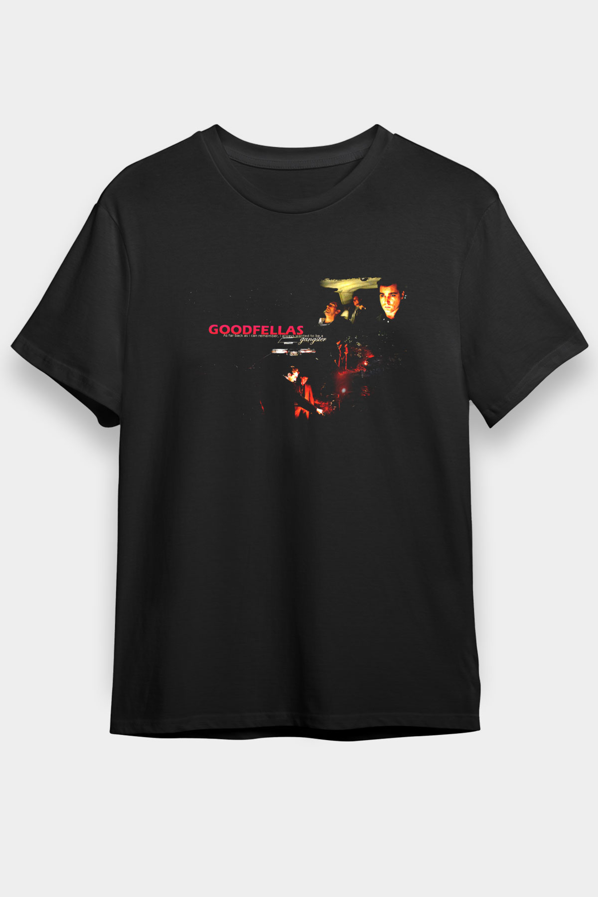 Goodfellas Baskılı Unisex Siyah Tişört - Tshirt