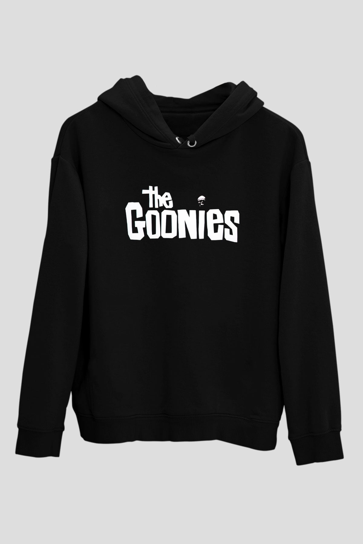 Goonies Siyah Unisex Kapüşonlu Sweatshirt
