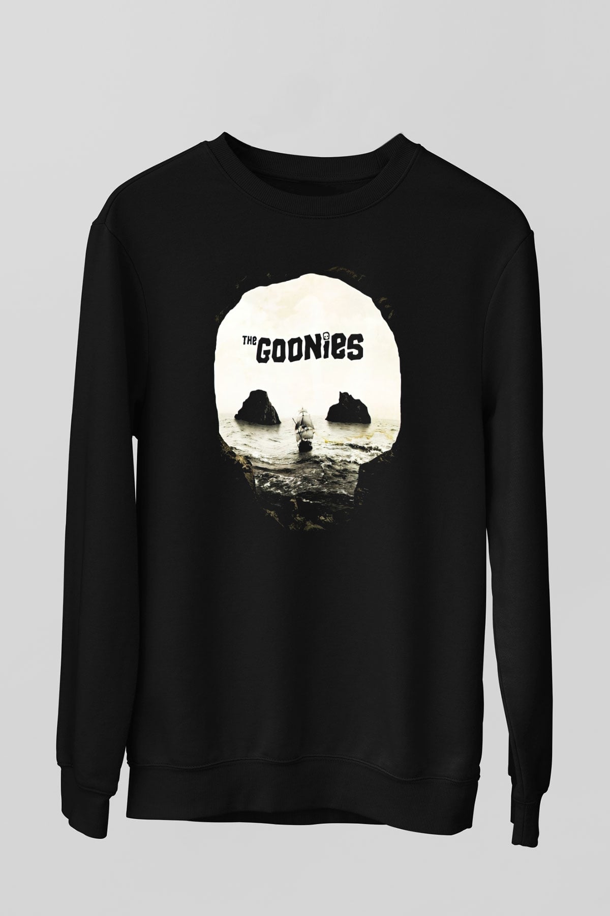 Goonies Siyah Unisex Sweatshirt