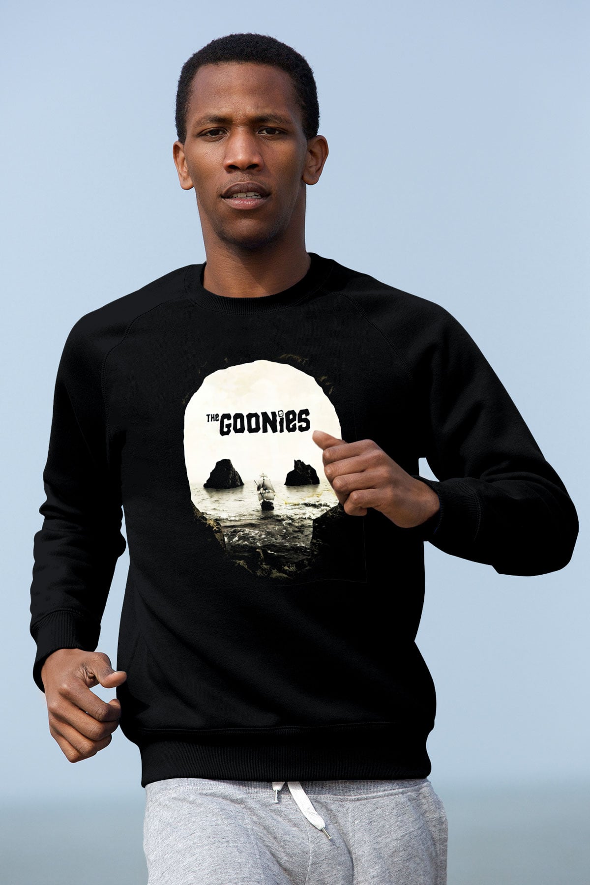 Goonies Siyah Unisex Sweatshirt