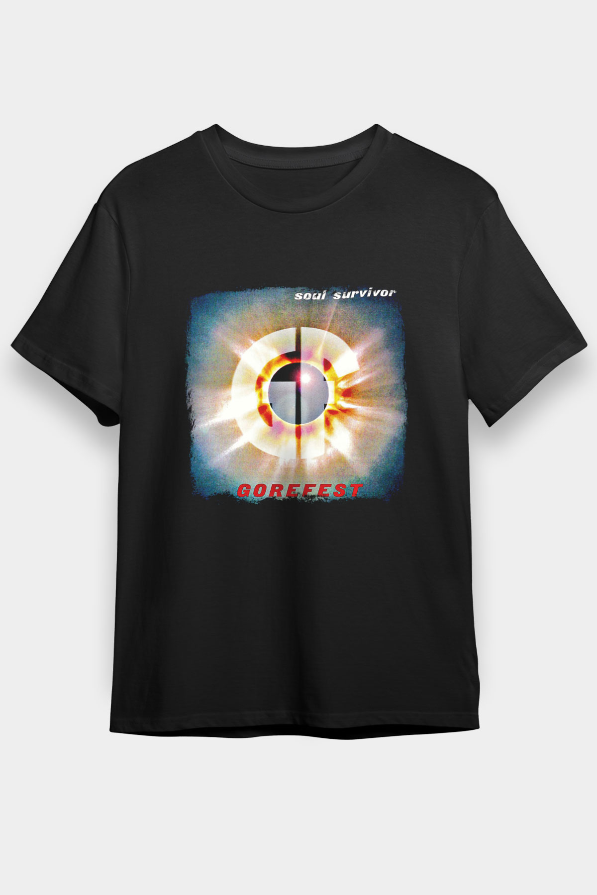 Gorefest Baskılı Unisex Siyah Tişört