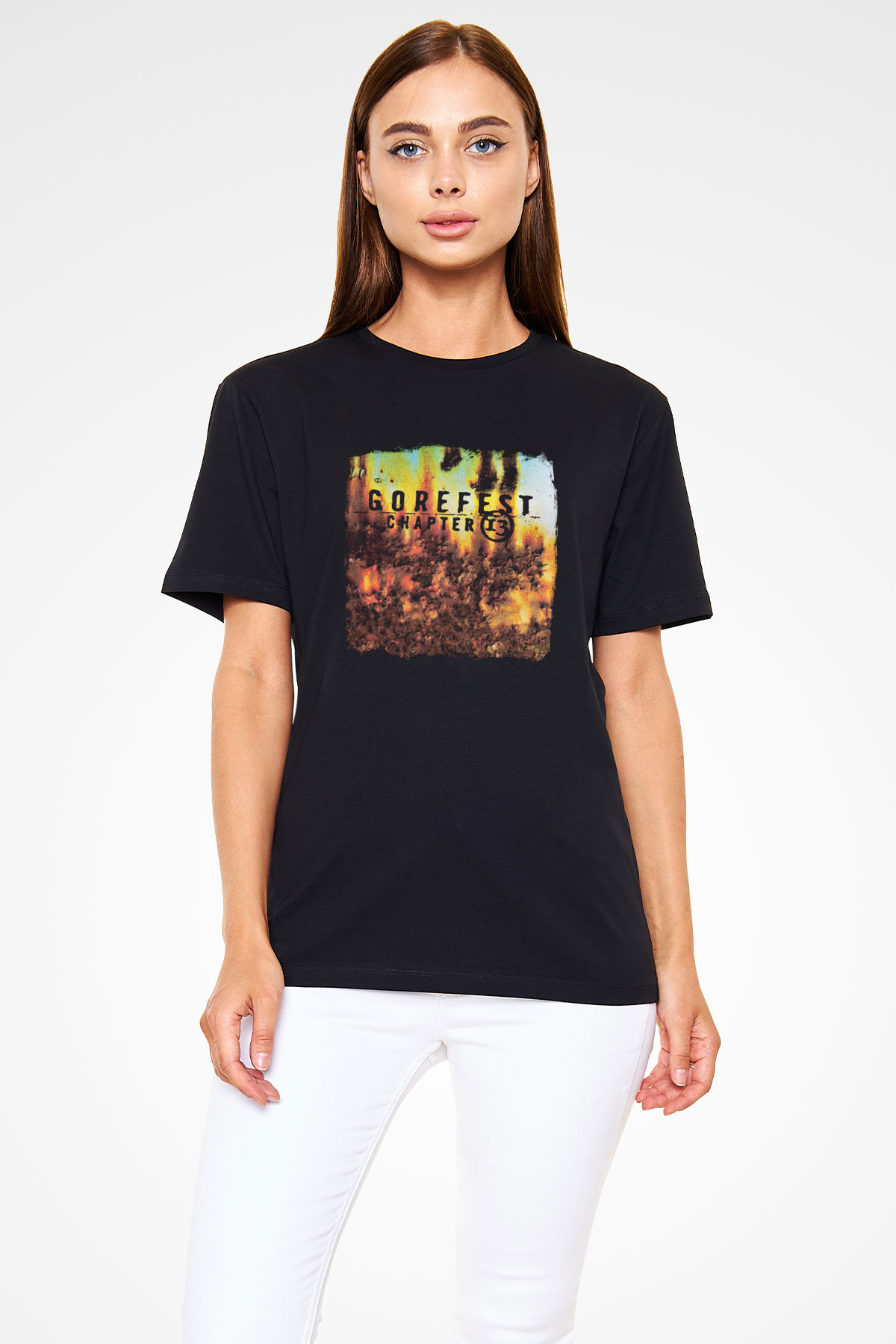 Gorefest Baskılı Unisex Siyah Tişört