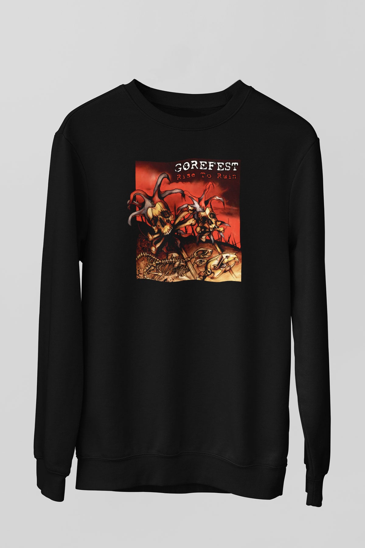 Gorefest Siyah Unisex Sweatshirt