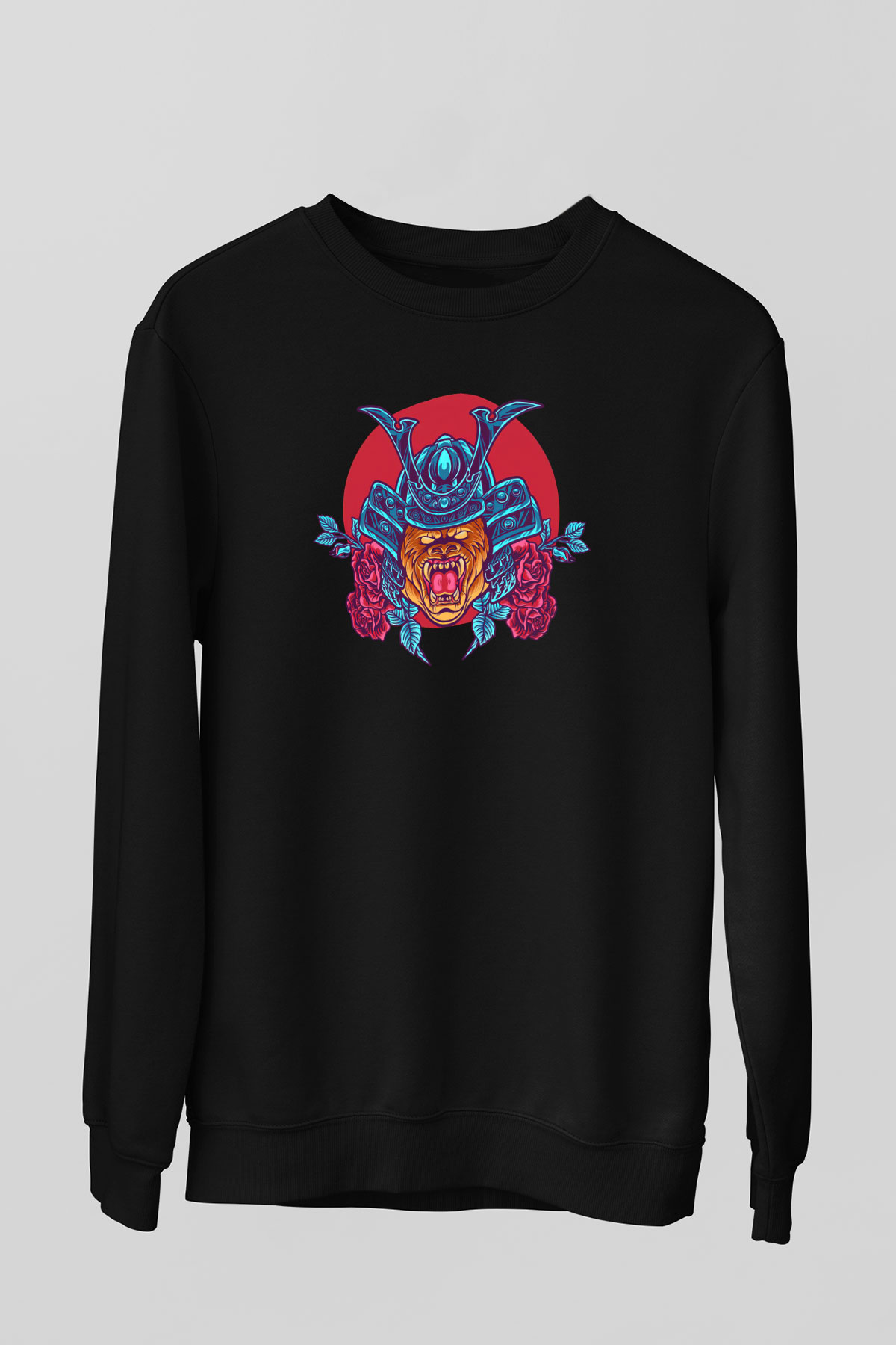 Goril Siyah Unisex Sweatshirt