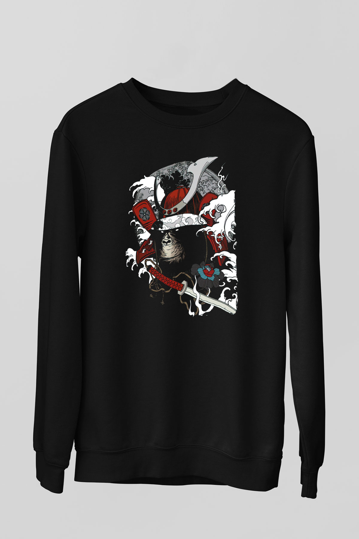 Goril Siyah Unisex Sweatshirt