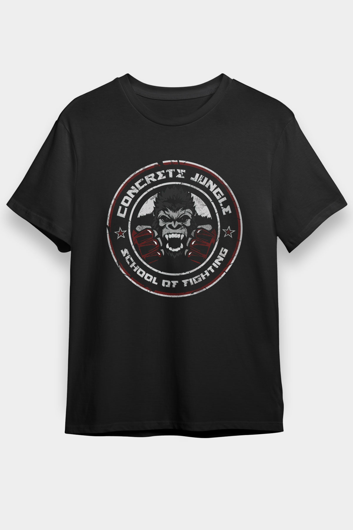Goril Siyah Unisex Tişört T-Shirt - TişörtFabrikası