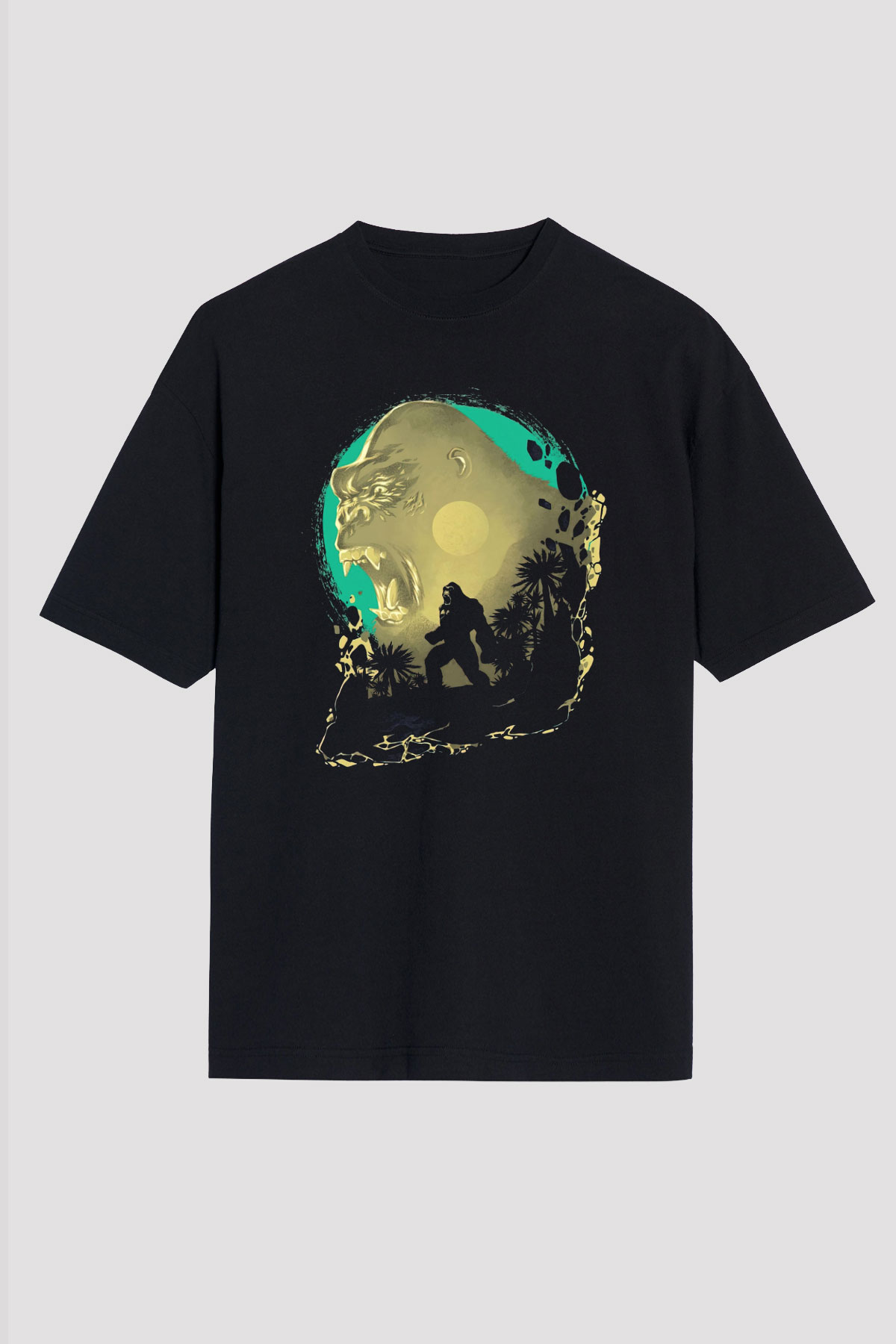 Goril Siyah Oversize Tişört Oversize T-shirt - TişörtFabrikası