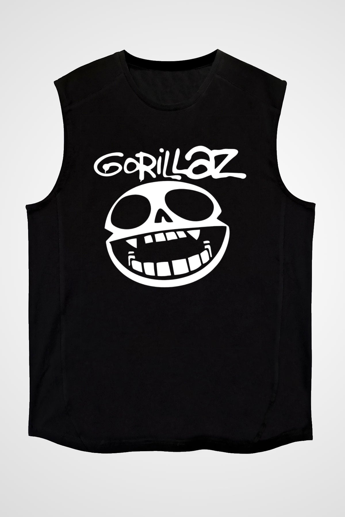 Gorillaz Siyah Unisex Kolsuz Tişört