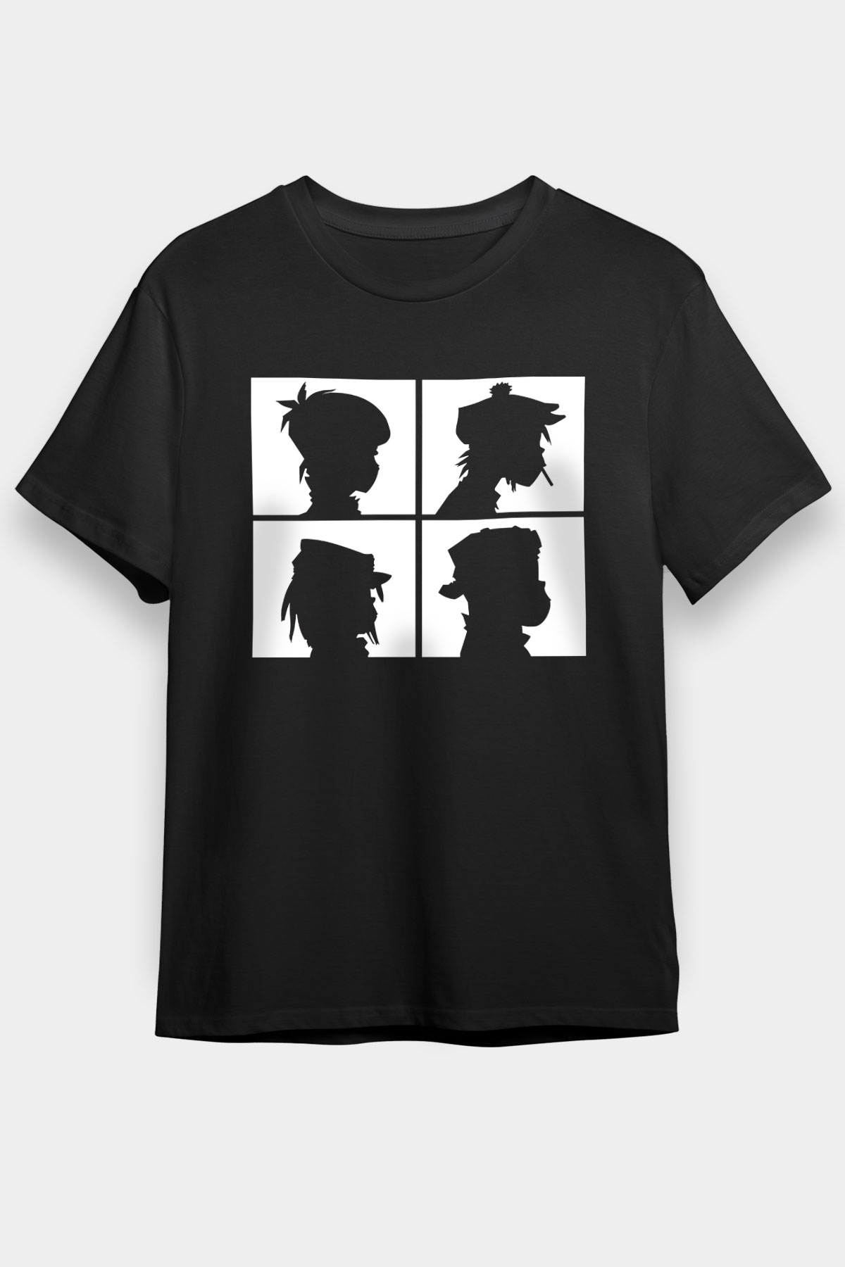 Gorillaz Siyah Unisex Tişört T-Shirt - TişörtFabrikası