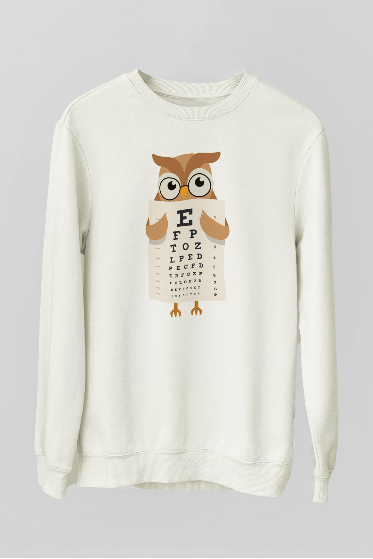 Göz doktoru Beyaz Unisex Sweatshirt