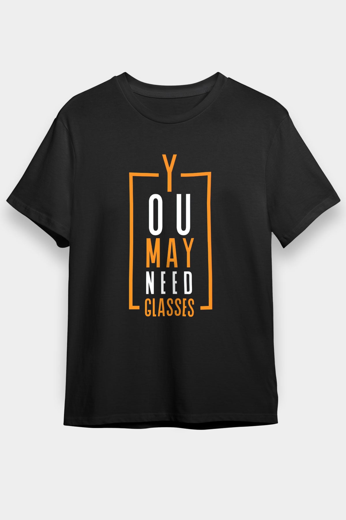 Gözlükçü Siyah Unisex Tişört T-Shirt - TişörtFabrikası