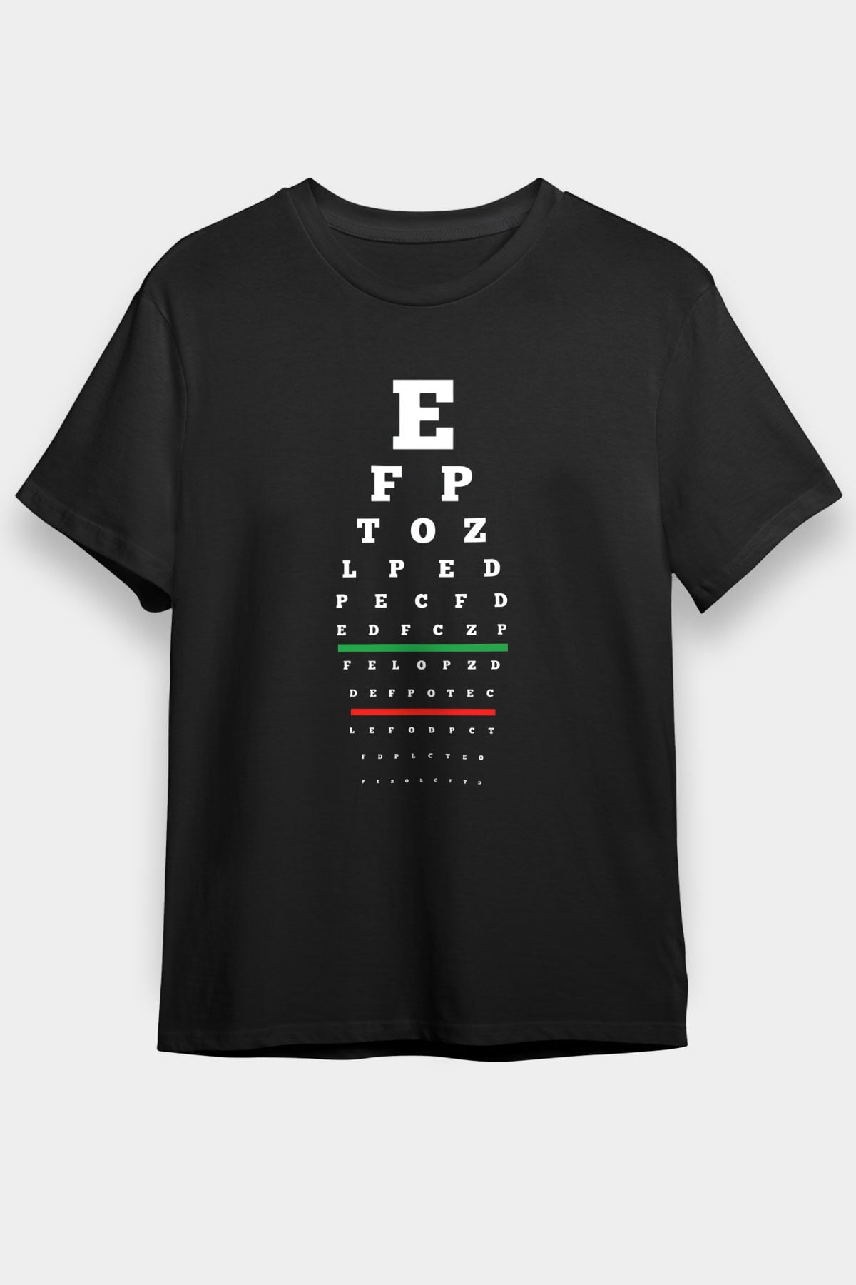 Gözlükçü Siyah Unisex Tişört T-Shirt - TişörtFabrikası