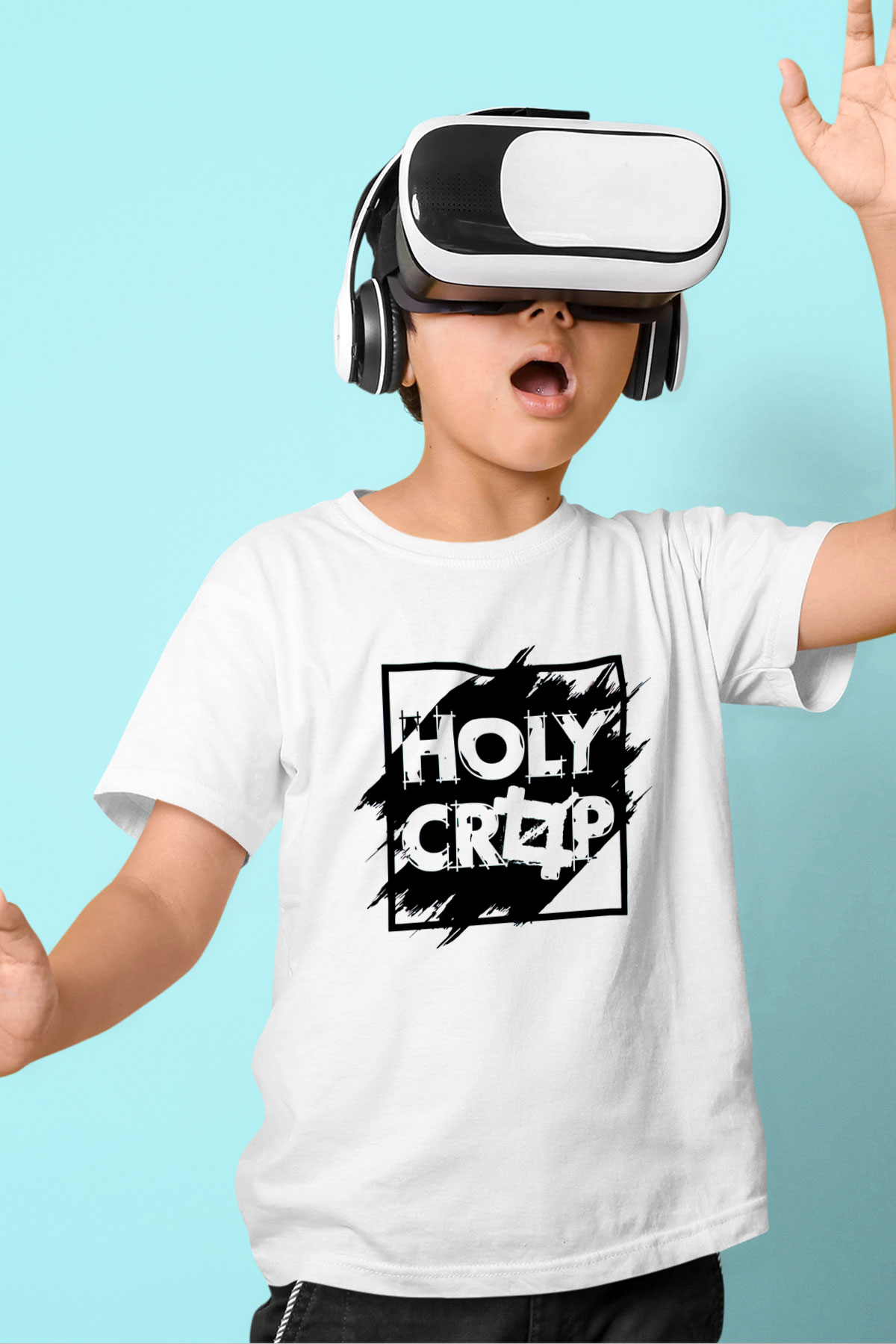 Grafiker Beyaz Unisex Çocuk Tişört
