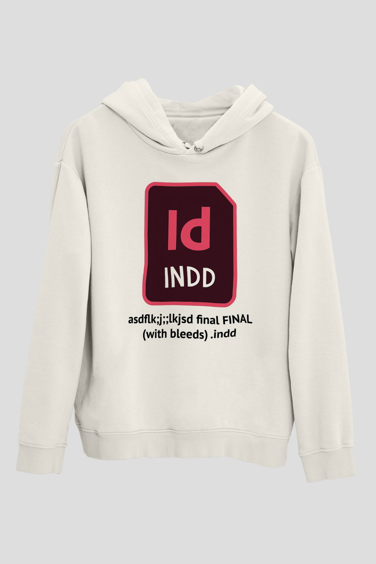 Grafiker Beyaz Unisex Kapüşonlu Sweatshirt