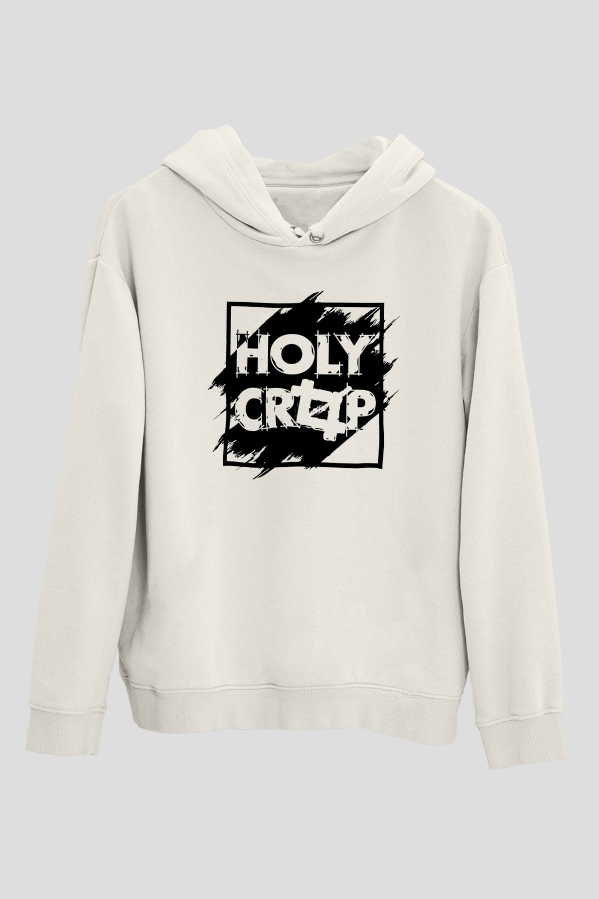 Grafiker Beyaz Unisex Kapüşonlu Sweatshirt